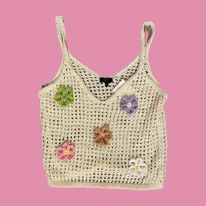 Floral Knit Tank Top